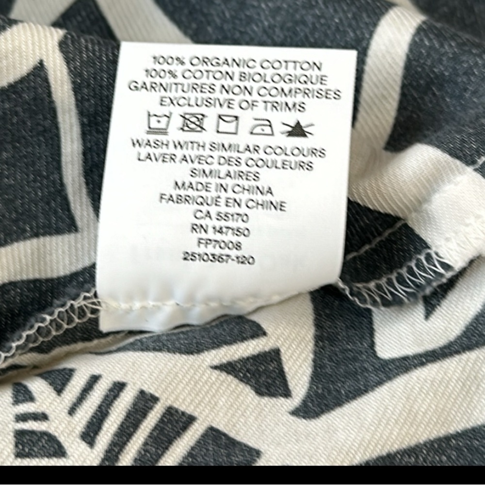 Frank and Oak The Organic Cotton Leaf Dress in Dark Grey Size Small - Picture 13 of 13